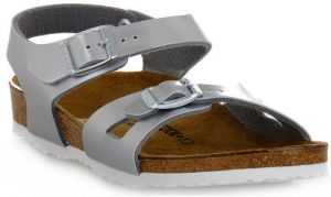 Sandále BIRKENSTOCK  RIO METALLIC SILVER CALZ S