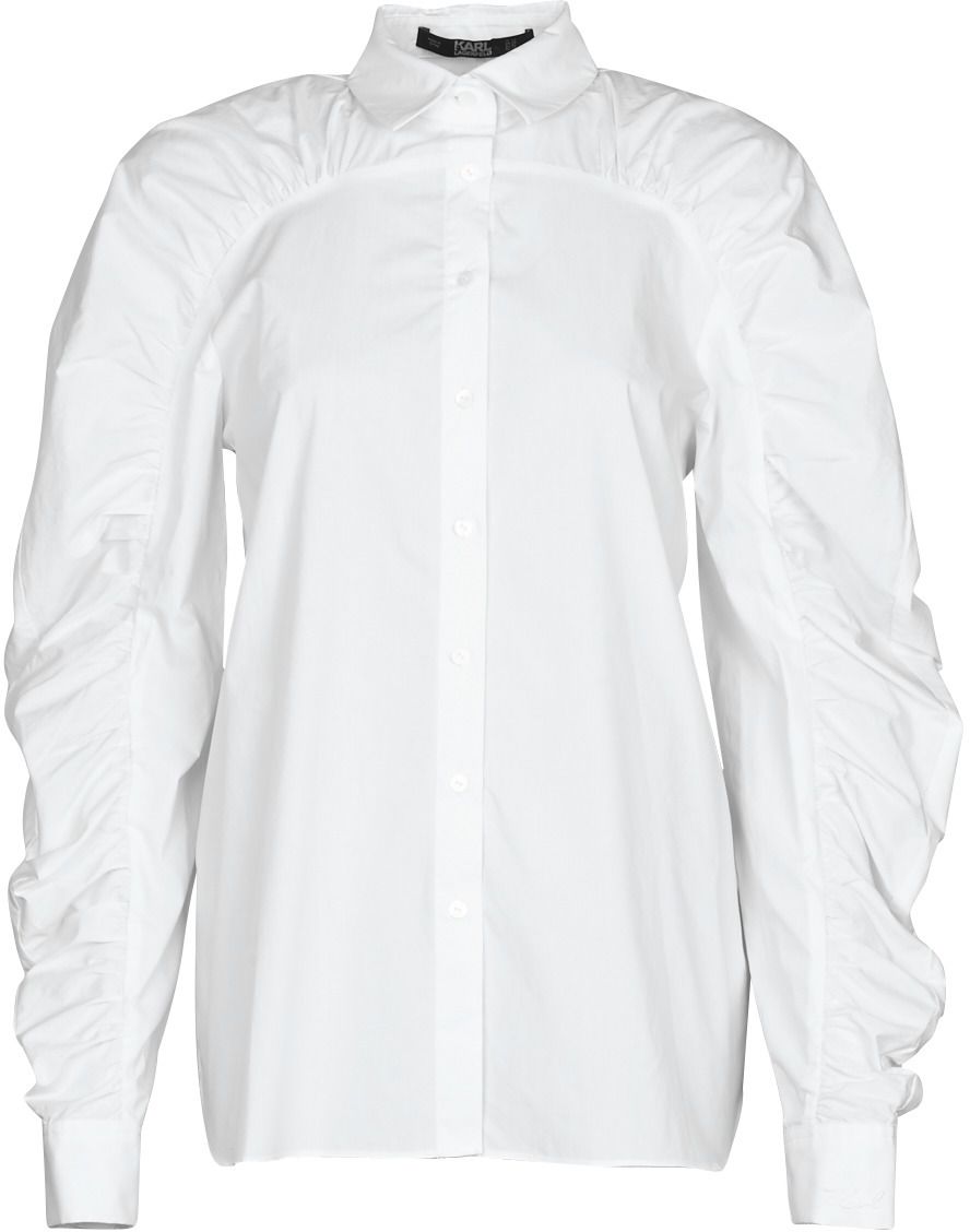 Košele a blúzky Karl Lagerfeld  POPLIN BLOUSE W/ GATHERING