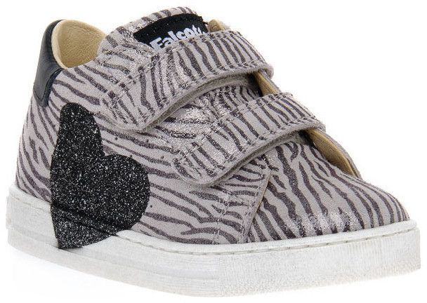 Módne tenisky Naturino  FALCOTTO Q04 HEART VL SILVER