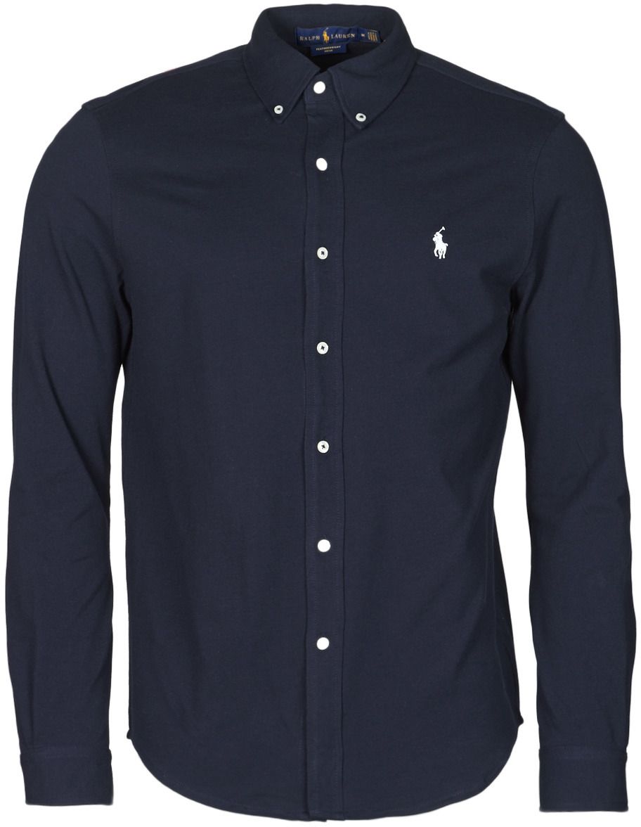 Košele s dlhým rukávom Polo Ralph Lauren  CHEMISE AJUSTEE COL BOUTONNE EN POLO FEATHERWEIGHT LOGO PONY PLA