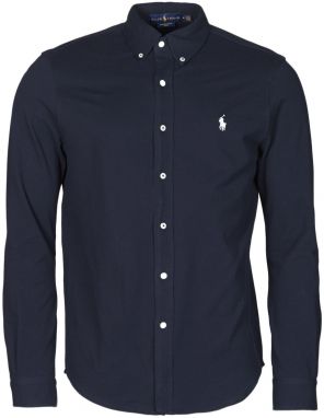 Košele s dlhým rukávom Polo Ralph Lauren  CHEMISE AJUSTEE COL BOUTONNE EN POLO FEATHERWEIGHT LOGO PONY PLA