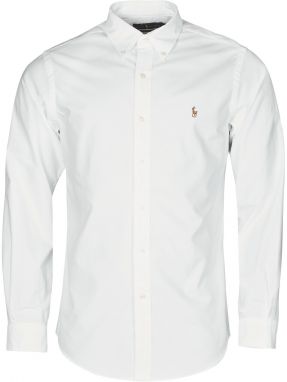 Košele s dlhým rukávom Polo Ralph Lauren  CHEMISE AJUSTEE EN OXFORD COL BOUTONNE  LOGO PONY PLAYER MULTICO