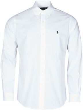 Košele s dlhým rukávom Polo Ralph Lauren  CHEMISE AJUSTEE EN POPLINE DE COTON COL BOUTONNE  LOGO PONY PLAY