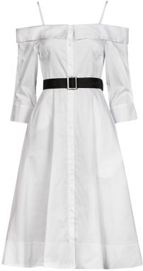 Dlhé šaty Karl Lagerfeld  COLDSHOULDERSHIRTDRESS