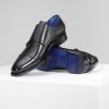 Wojas Čierne Pánske Elegantné Topánky Z Lícovej Kože galéria