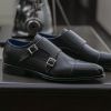 Wojas Čierne Pánske Elegantné Topánky Z Lícovej Kože galéria