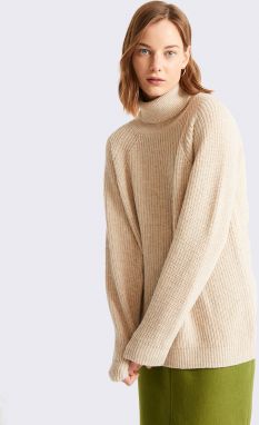 Thinking MU Beige Matilda Knitted Sweater BEIGE