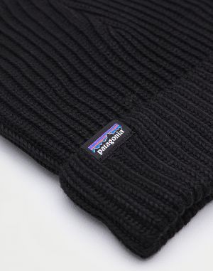 Patagonia Fisherman's Rolled Beanie Black galéria