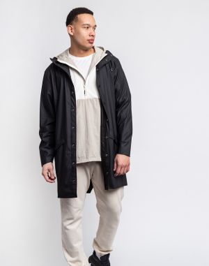 Rains Long Jacket 01 Black