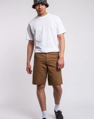 Carhartt WIP Single Knee Short Hamilton Brown rinsed