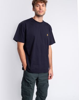 Carhartt WIP S/S Chase T-Shirt Dark Navy/Gold