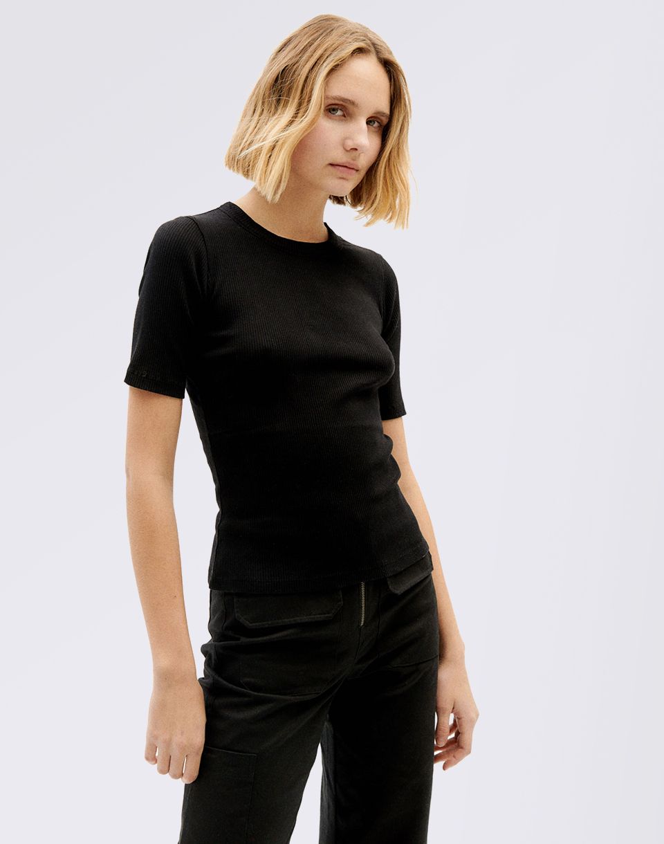 Thinking MU Black Dakota Rib Top BLACK