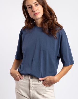 Colorful Standard Women Oversized Organic T-Shirt Petrol Blue