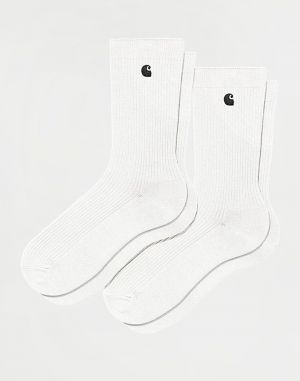 Carhartt WIP Madison Pack Socks White / Black + White / Black