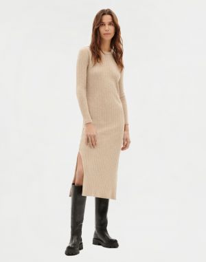 Thinking MU Taupe Trash Gina Dress TAUPE