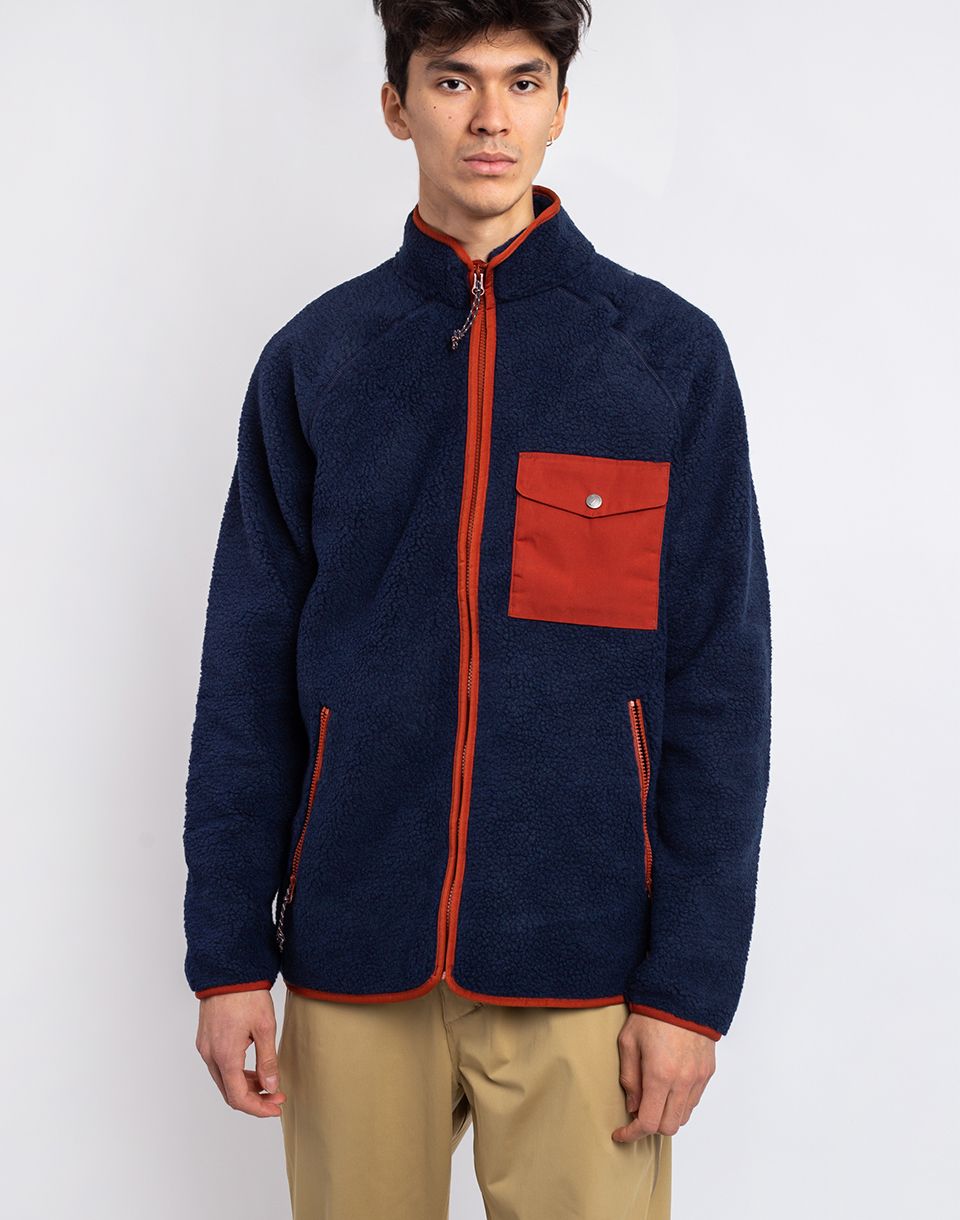 Fjällräven Vardag Pile Fleece M 560-215 Navy-Autumn Leaf
