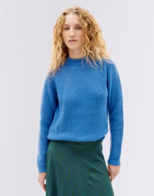 Thinking MU Blue Hera Knitted Sweater BLUE