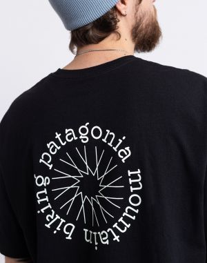 Patagonia M's Spoke Stencil Responsibili-Tee Ink Black