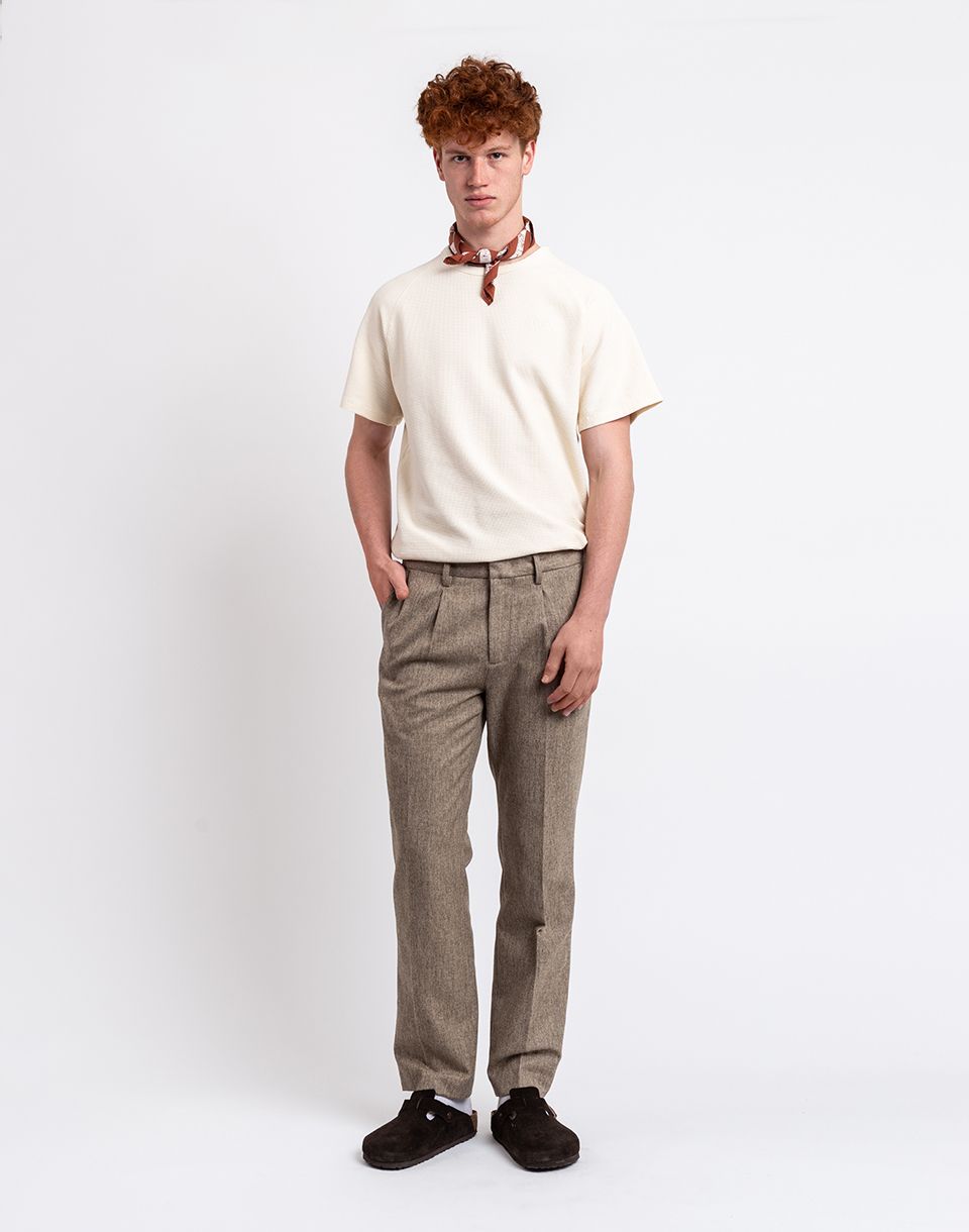 Forét Read Wool Suit Pants BEIGE MEL