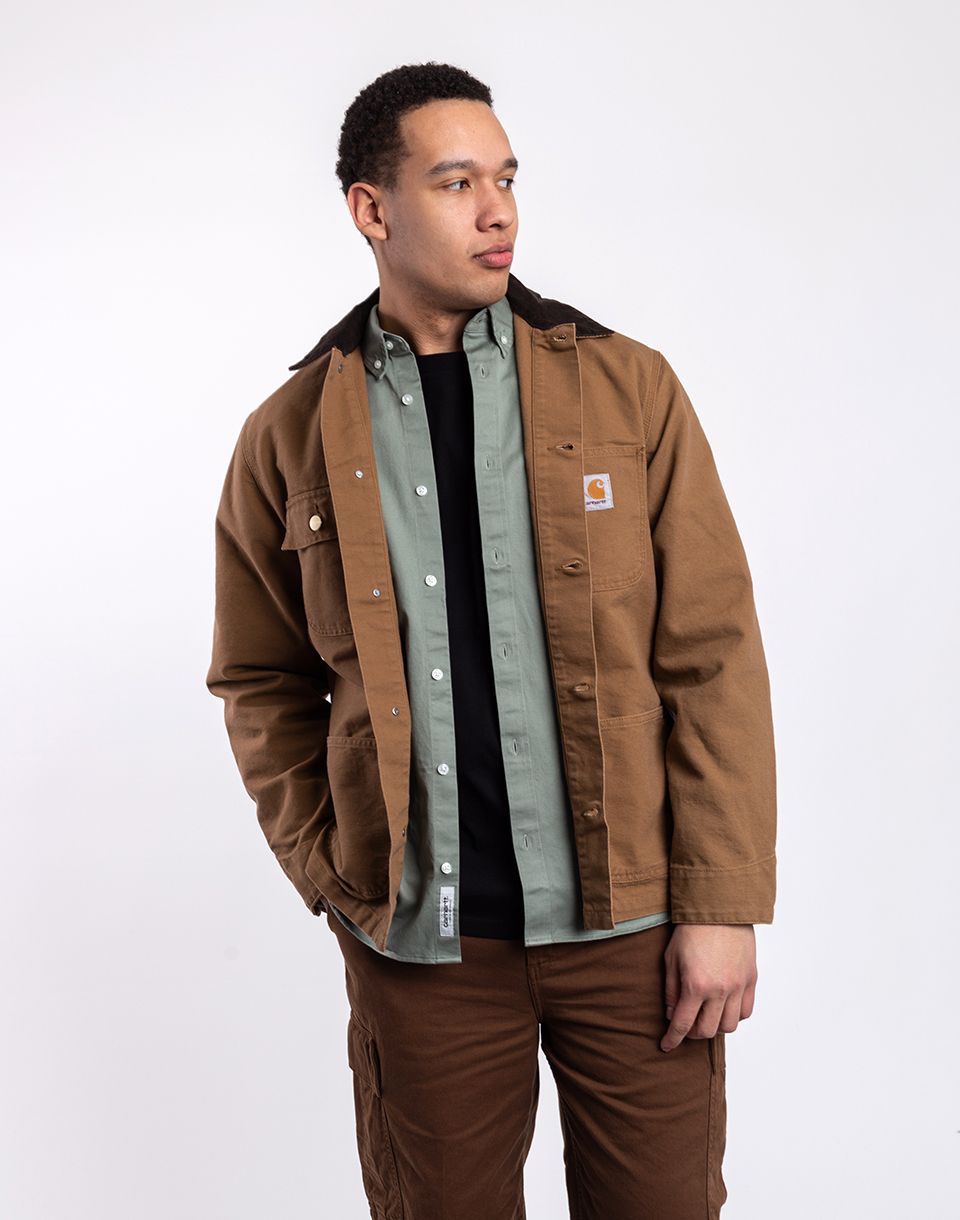 Carhartt WIP Michigan Coat Hamilton Brown / Tobacco rinsed