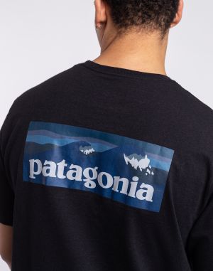 Patagonia M's Boardshort Logo Pocket Responsibili-Tee Ink Black