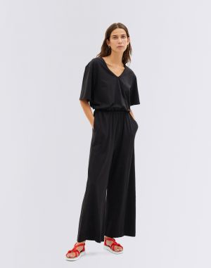 Thinking MU Black Allegra Jumpsuit BLACK