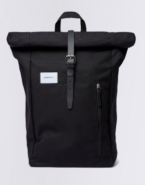 Sandqvist Dante Black with Black Leather