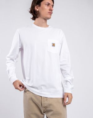 Carhartt WIP L/S Pocket T-Shirt White