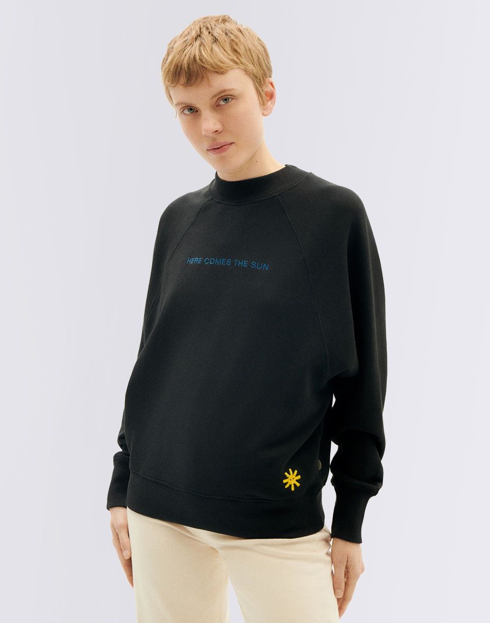 Thinking MU Here Comes The Sun Black Fantine Sweatshirt BLACK