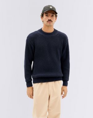 Thinking MU Navy Julio Knitted Sweater NAVY