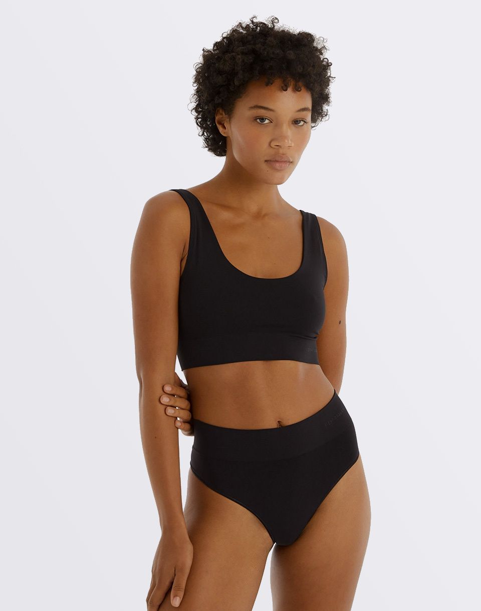 Organic Basics Smooth Bralette Black