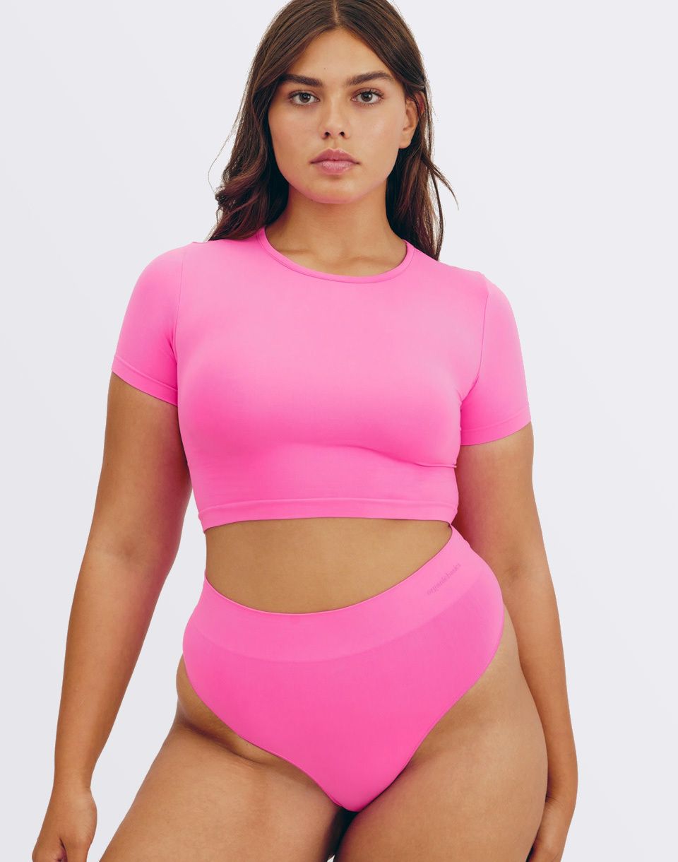 Organic Basics Smooth Thong Pink