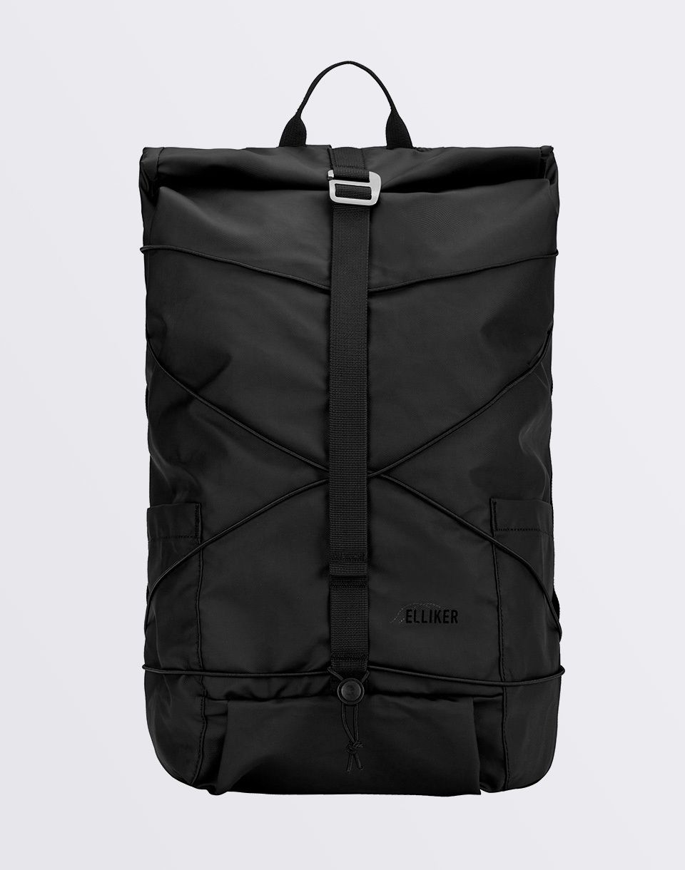 Elliker Dayle Roll Top Backpack 21/25L BLACK
