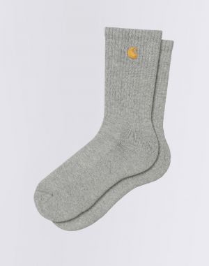 Carhartt WIP Chase Socks Grey Heather/Gold