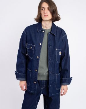 Carhartt WIP OG Chore Coat Blue one wash