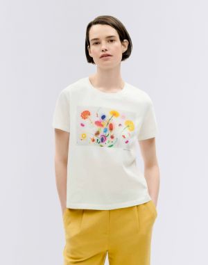 Thinking MU Funghi Volta T-Shirt SNOW WHITE