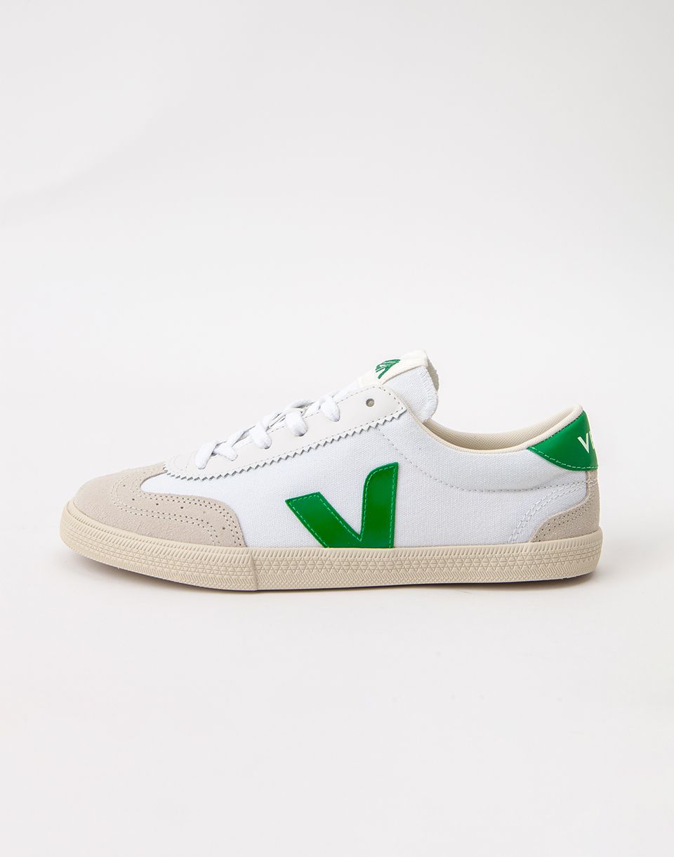 Veja Volley Canvas WHITE_EMERAUDE