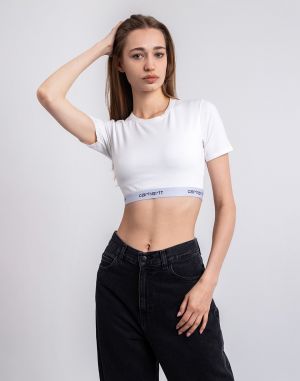 Carhartt WIP W' Script Crop Top White
