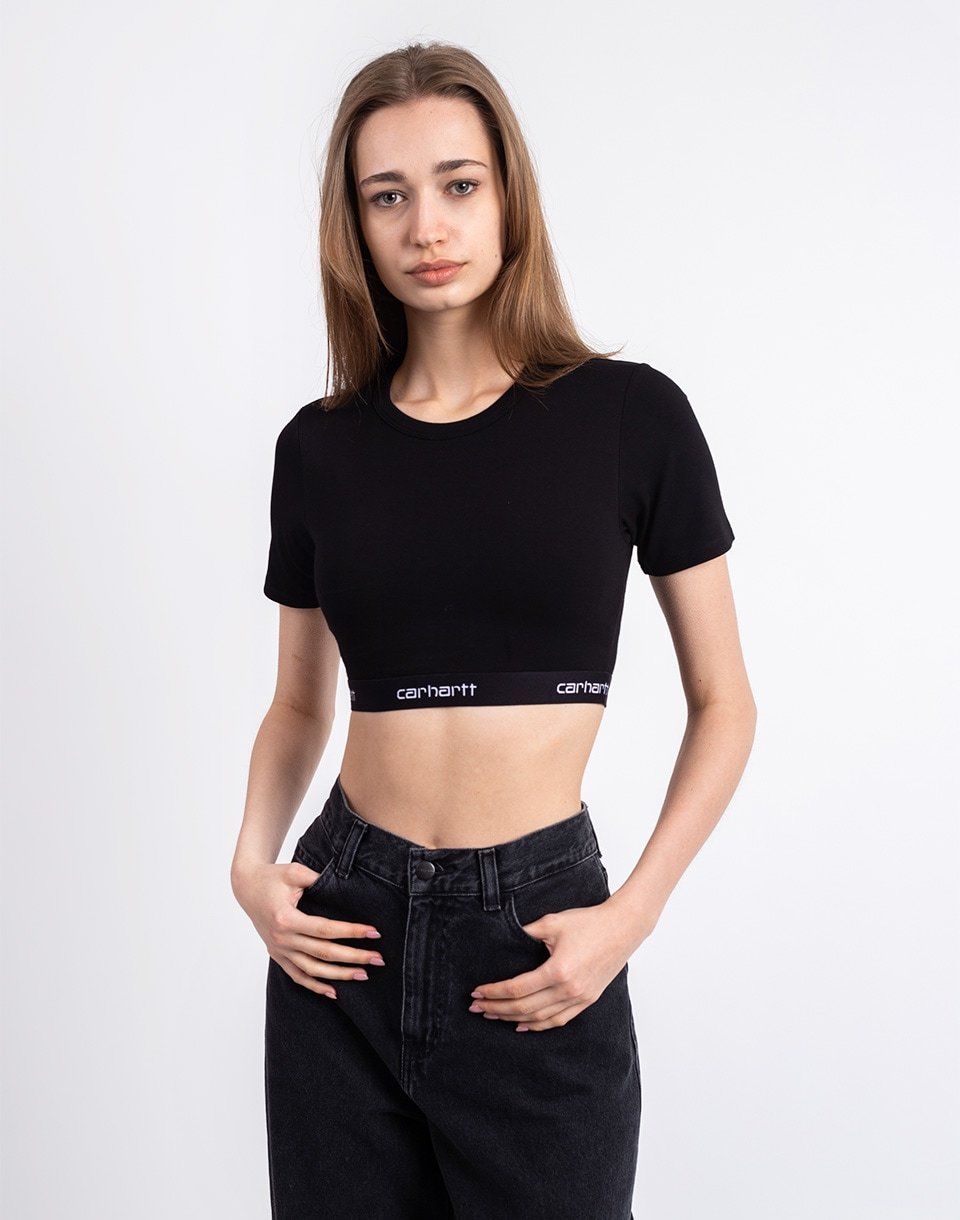Carhartt WIP W' Script Crop Top Black