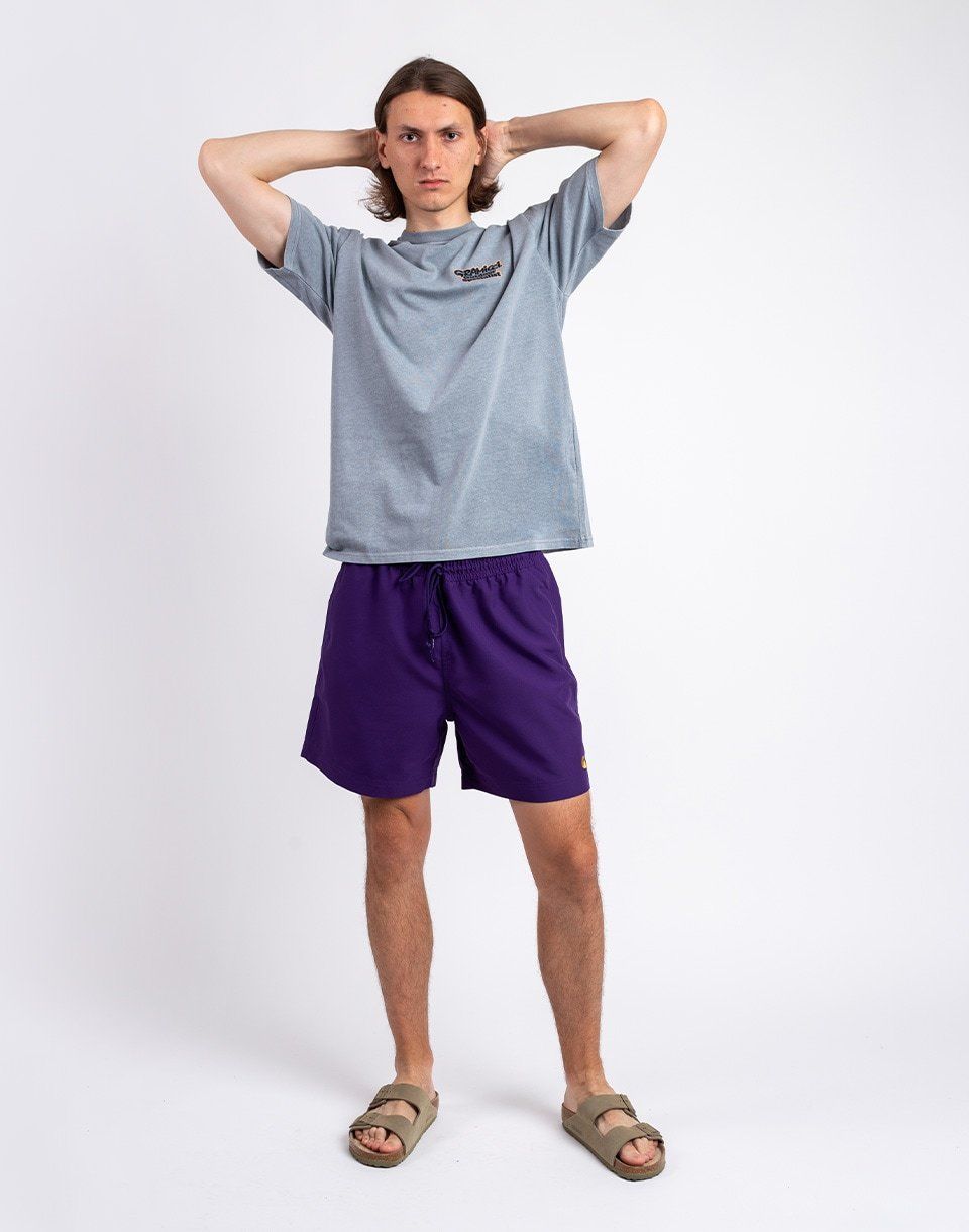 Carhartt WIP Chase Swim Trunks Tyrian/Gold
