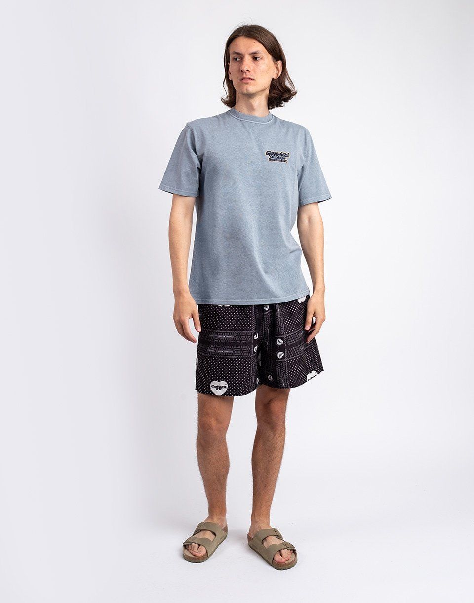 Carhartt WIP Slater Swim Trunks Heart Bandana Print, Black