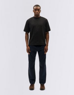 Thinking MU Black Hemp Roy T-Shirt BLACK