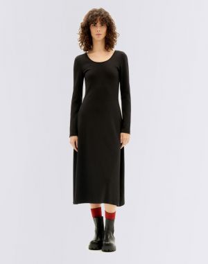Thinking MU Black Soraya Dress BLACK