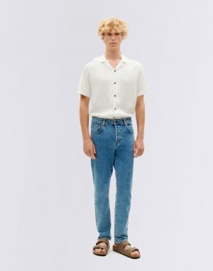 Thinking MU Light Clean Denim Five Pockets Pants DENIM