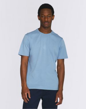 Knowledge Cotton Agnar Basic T-Shirt 1322 Asley Blue