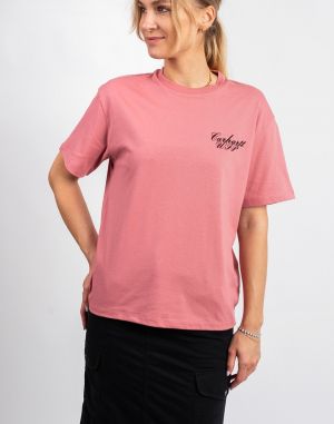 Carhartt WIP W' S/S Exchange T-Shirt Dusty Rose/Black
