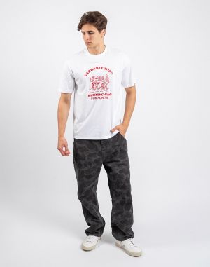 Carhartt WIP S/S Fun Run T-Shirt White / Red
