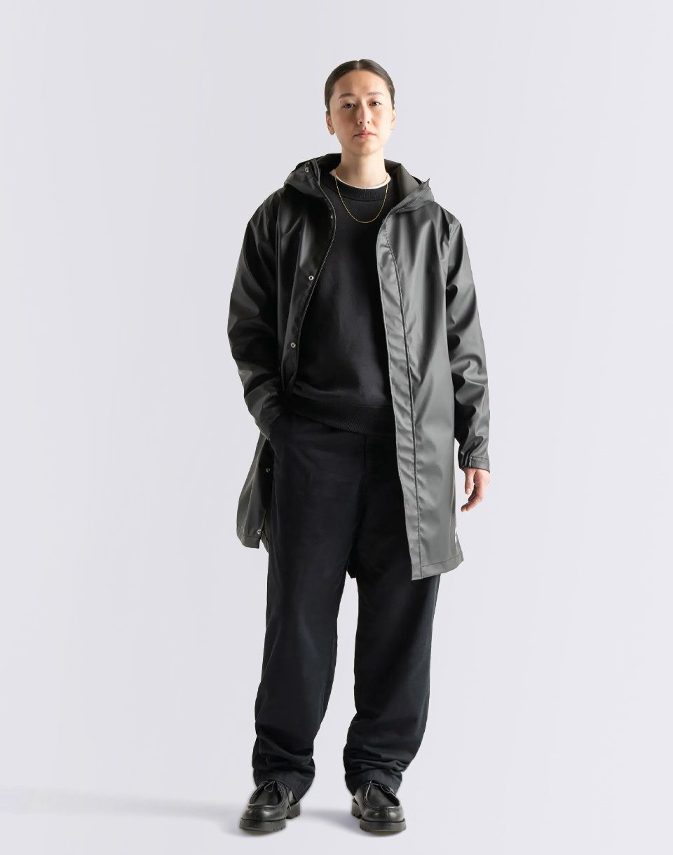 Herschel Supply Long Classic Rain Jacket Women's Black