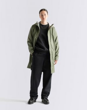 Herschel Supply Long Classic Rain Jacket Women's Four Leaf Clover