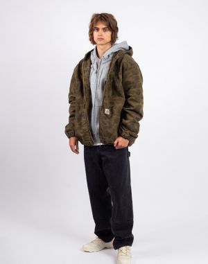Carhartt WIP Duck Active Jacket Camo Duck, Green / Office Green